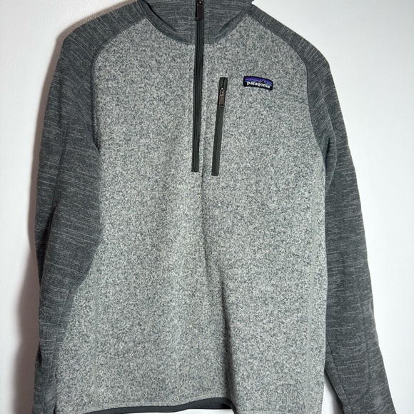 Patagonia Two-Tone Gray Fleece Pullover - Picture 5 of 6